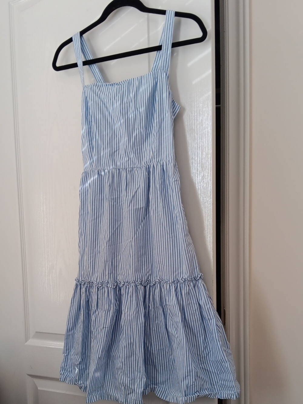 Mexx Light Blue & White Striped Maxi Sundress